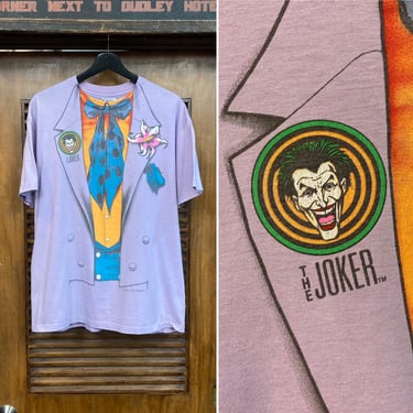 Vintage 1980’s Dated 1989 “The Joker” Batman Movie DC Comics Hanes 50/50 T-Shirt, 80’s Tee Shirt, 80’s Villain, Vintage Clothing 