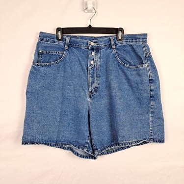 Vintage 90s High Rise Gitano Denim Shorts, Size 36 Waist 