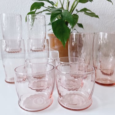 Soft Pink Glassware Sets