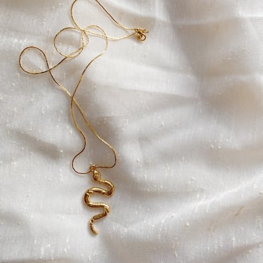 Goldtone Snake Necklace | Length: 20