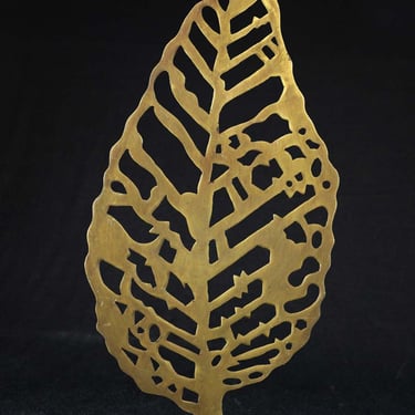 Arteriors 21.5 in. Bronze Coated Brass Leaf Sculpture