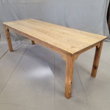 Vintage European Scrubbed Pine Rustic Farmhouse Table