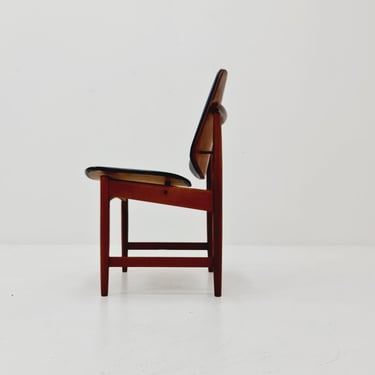 Danish teak and leather chair by Arne Vodder for France & Daverkosen, 1960s 