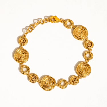 Morgan 18K Gold Vintage Round Chain Bracelet