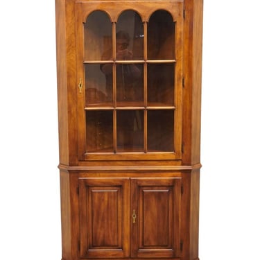 STATTON FURNITURE Traditional Style Oxford Antique Cherry 39" Corner Curio Cabinet 2749L 