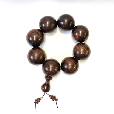 Chinese Huanghuali Rosewood Beads Hand Rosary Praying Bracelet ws2412E 