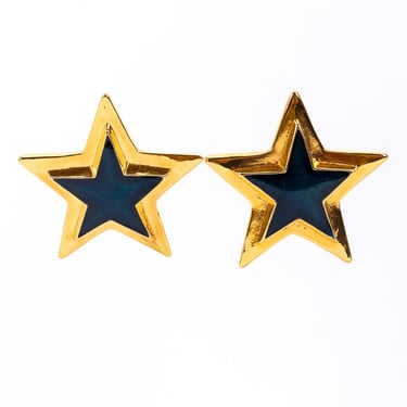Enamel Star Plate Earrings II