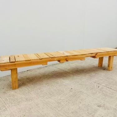 Rustic Long Handmade Bench