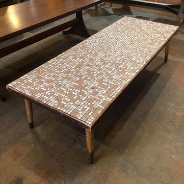 Mid Century Tile Coffee Table 