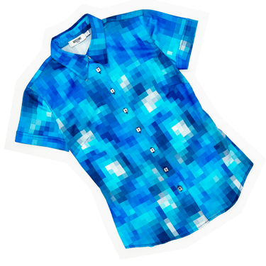 Moschino 90s pixelated print shirt