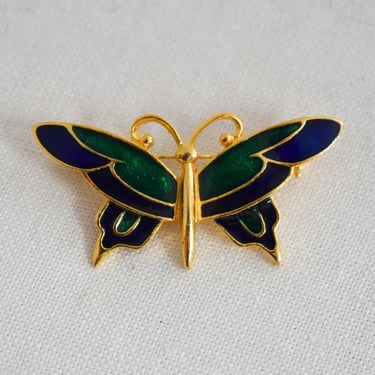 1970s/80s SFJ Enamel Butterfly Brooch 