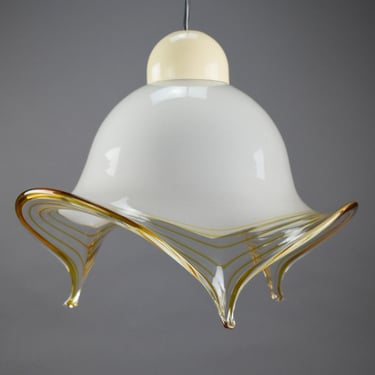 MCM Murano Glass Pendant Light from Italy 70s, 70's Vintage Hanging Lamp Fixture, Mid Century Modern Ceiling Lamp, Italy Design Light, MCM 