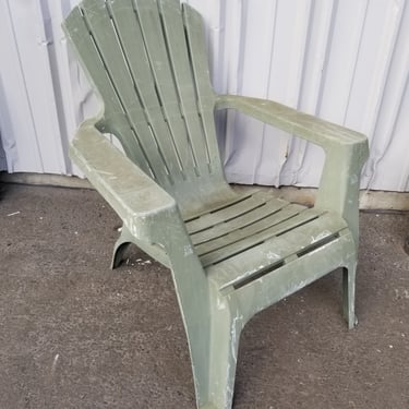 Green Plastic Patio Chair