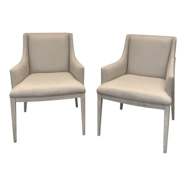 Theodore Alexander Organic Modern Valeria Arm Chairs- a Pair