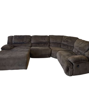 Brown Reclining 4pc Sectional