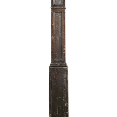 Antique 50 in. Painted Square Pine Column Newel Post