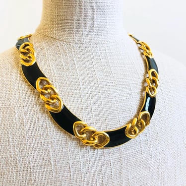 Napier Black and Gold Necklace 