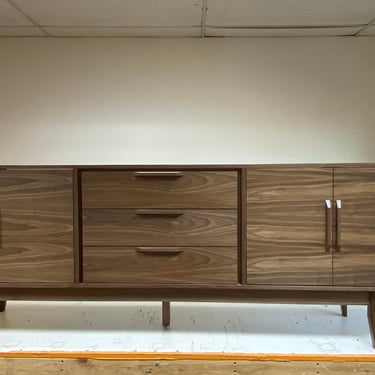 Bathroom Vanity Cabinet - NEW Hand Built Mid Century Style 96" in Walnut  ~ Free Shipping! 