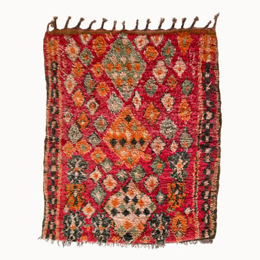 Vintage Moroccan Rug | 4’6” x 6’