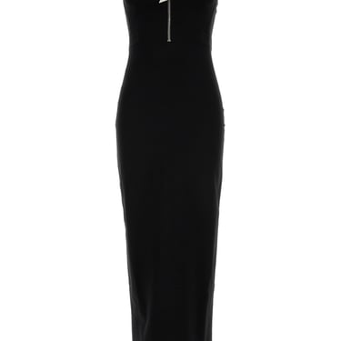 The Attico Women Black Stretch Viscose Blend Dress