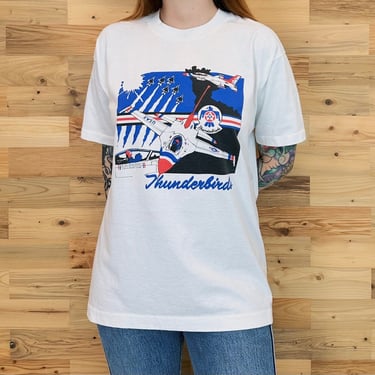 Vintage Thunderbirds United States Air Force European Tour Tee Shirt T-Shirt 