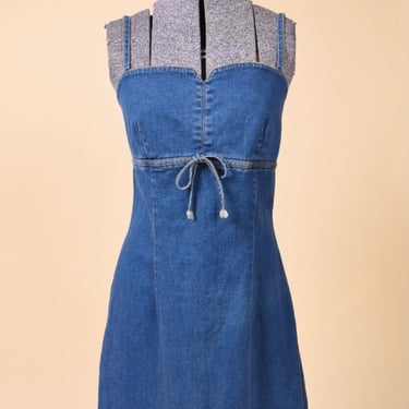 Blue Denim Sweetheart Bust Dress By Aqua Blue, M