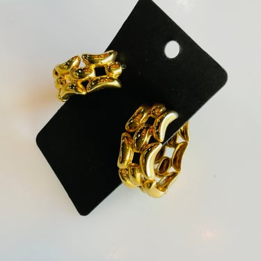 Extra Thick Chunky Gold Hoop Earrings