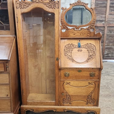 Antique Side by Side Secretary Desk 42 x 66.5 x 14