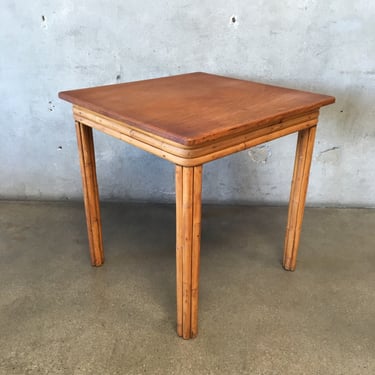 Cane Occasional / Card Table