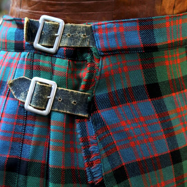 fa Vintage Scottish Kilt - New Era Scottish Kilt - Wool Plaid Wrap Skirt -  MacDonald Dress Plaid Kilt | FREE SHIPPING 
