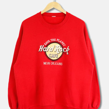 Vintage Hard Rock Café New Orleans Save The Planet Crewneck Sweatshirt