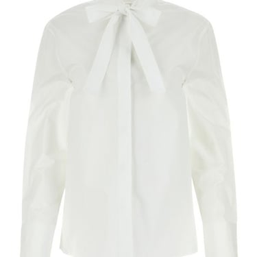 Jil Sander Woman White Poplin Shirt