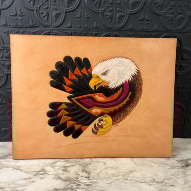 Eagle leather artwork