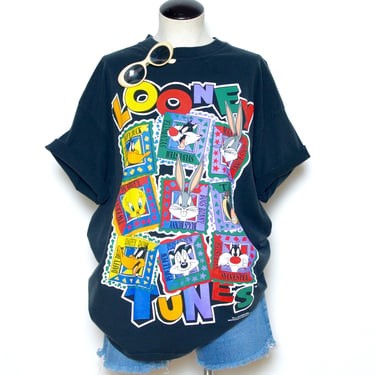 Vintage 90's Looney Tunes Graphic T-Shirt Sz L/XL 