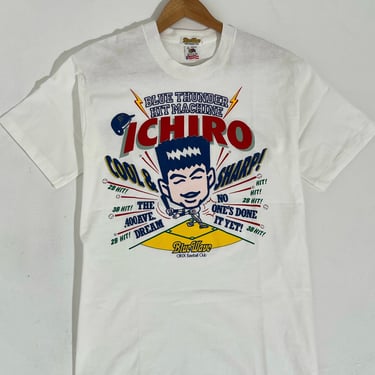 Vintage 1990's Ichiro Orix Blue Wave Japanese League Baseball T-Shirt Sz. L