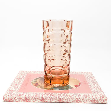 Pink Crystal Vase, Made in France 