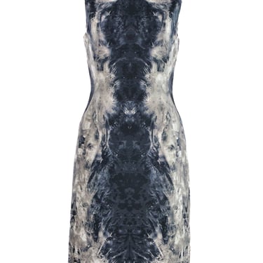 2010 Alexander McQueen Printed Silk Dress