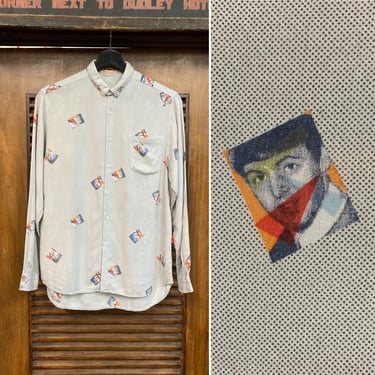 Vintage 1980’s “Fiorucci” Label Beatles Band Pop Art New Wave Shirt, 80’s Designer, Vintage Clothing 