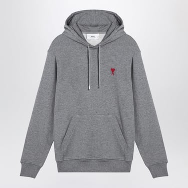 Ami Paris Ami De Coeur Grey Sweatshirt Hoodie Men