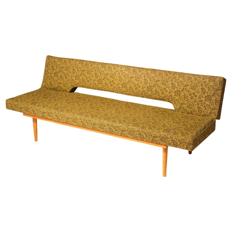 Midcentury folding daybed by Miroslav Navrátil, 1960s, Czechoslovakia 