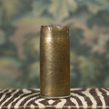 Trench Art Vase from Artillery Shell