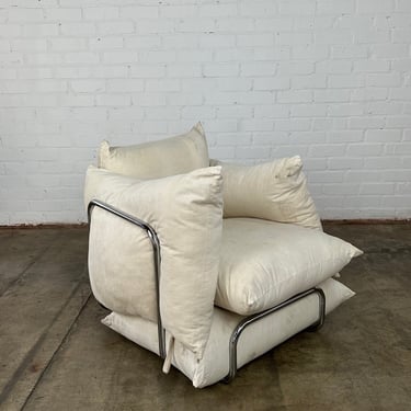 Chrome Pillow Chair 