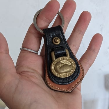 Vintage Dooney & Bourke Leather Keychain 