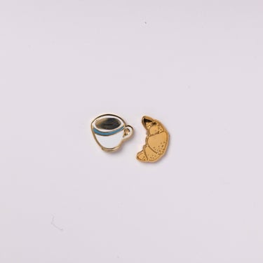 Earrings | Croissant & Coffee