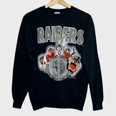 Vintage 1993 Los Angeles Raiders Looney Tunes Sweatshirt Youth L