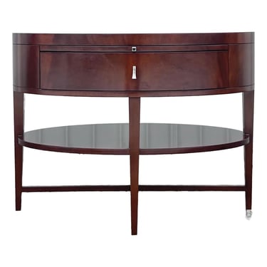 Rosenau Oval Side Table With Drawer by Bolier & Company 