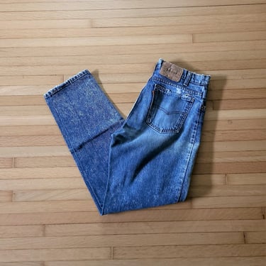 Vintage Orange Tag Denim Distressed Levi Jeans / 31 x 32 / Thrashed Blue Mom 