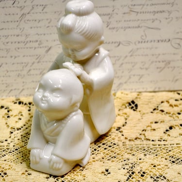 Mid Century Modern Decor Lenwile Ardalt Mother & Child Fine Porcelain Figurine Rare Original Sticker Mint Condition Japan Birthday Gift 