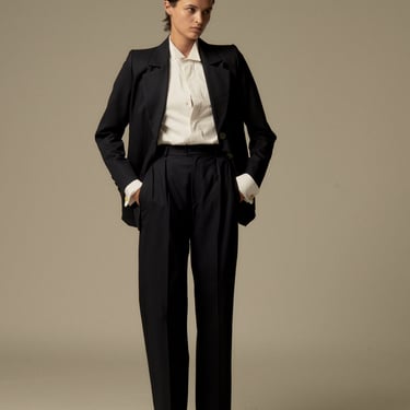 YSL Navy Pinstripe Suit