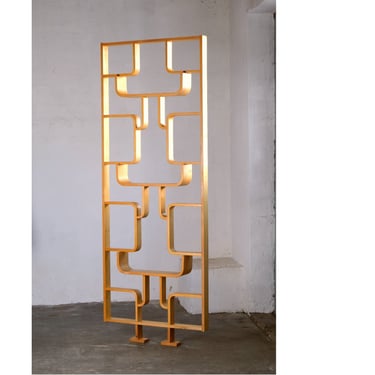 Mid Century room divider / room divider in light wood by Ludvik Volak incl. mounting material 